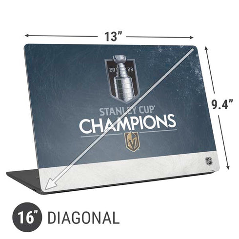 NHL Stanley Cup Champions 2023: Vegas Golden Knights Universal Laptop 16in (13 x 9.4in) Skin